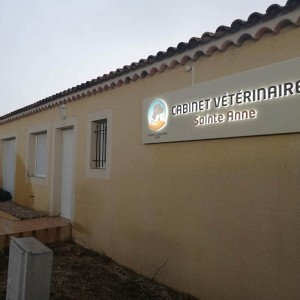 Enseigne-posee-Cabinet-veterinaire-Saint-Anne-